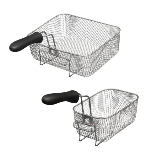 Home HGOLS4 INOX Olajsütő rozsdamentes készülékházzal, 3 sütőkosárral, 6 literes olajtartállyal, 2000 W