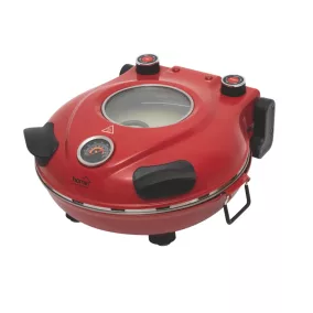 HOME HGPZ30 piros elektromos pizzasuto beepitett mechanikus homerovel