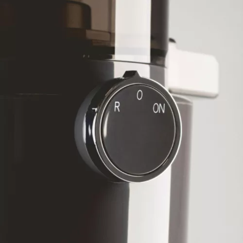 HOME HGSJ200 Slow Juicer elektromos lassú zöldség és gyümölcsprés (zöldség és gyümölcscentrifuga), 800 ml-es tartály, fekete, 200 W (HGSJ 200)