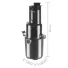 HOME HGSJ200 Slow Juicer elektromos lassú zöldség és gyümölcsprés (zöldség és gyümölcscentrifuga), 800 ml-es tartály, fekete, 200 W (HGSJ 200)
