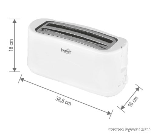 HOME HG KP 40 Négy szeletes kenyérpirító, 1300 W