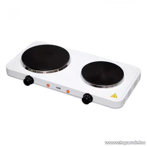 HOME HG R 02WH Hordozható elektromos kétlapos főzőlap, rezsó, 2500 W
