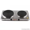 HOME HG R 04S INOX Hordozható elektromos kétlapos főzőlap, rezsó, rozsdamentes készülékház, 2500 W