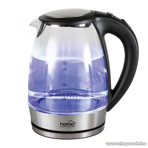 HOME HG VF 06 Üveg vízforraló 1,7 literes üveg víztartállyal, 2000W