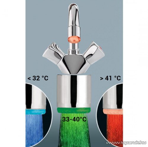 HOME HHL 3 LED-es csapvég világítás, hőmérsékletszenzorral