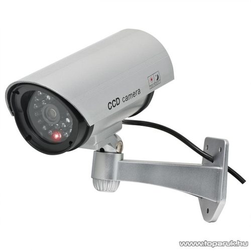 HOME HSK 110 Kültéri biztonsági álkamera, fém hatású, 2 x AA 