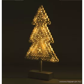   HOME KAD 19 PINE Beltéri 20 LED-es, elemes karácsonyfa asztaldísz, meleg fehér világítással