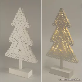   HOME KAD 19 PINE Beltéri 20 LED-es, elemes karácsonyfa asztaldísz, meleg fehér világítással