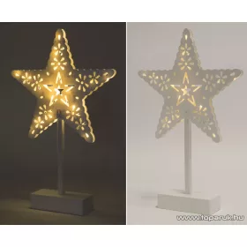   HOME KAD 20 STAR Beltéri 20 LED-es, elemes csillag asztaldísz, meleg fehér világítással