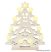 HOME KAD 22 Karácsonyfa formájú gyertyaív, faragott fa, fehér - megszűnt termék: 2014. november