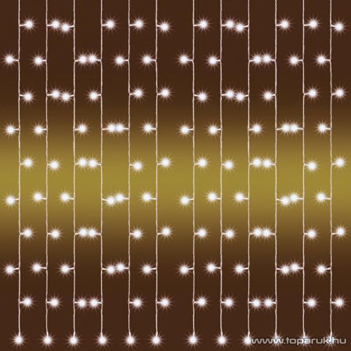 HOME KAF 210LC/WW Kültéri LED-es fényfüggöny, 210 db meleg fehér színű LED-del, állófényű, 200 cm széles