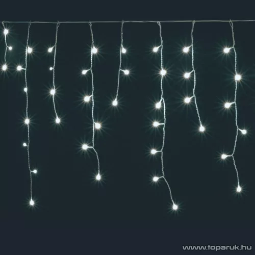 HOME KAF 300L 10M Kültéri LED-es fényfüggöny, 300 db hideg fehér színű LED-del, 8 programos, memóriás, 10 méter széles
