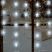 HOME KAF 50L beltéri LED-es fényfüggöny, 50 db hidegfehéren világító csillag dekorációval, 135 cm széles