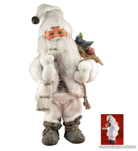 HOME KDD 31 Beltéri táncoló, zenélő Mikulás, 30 cm