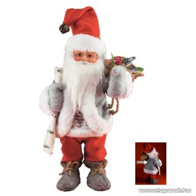 HOME KDD 32 Beltéri táncoló, zenélő Mikulás, 30 cm
