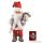 HOME KDD 32 Beltéri táncoló, zenélő Mikulás, 30 cm