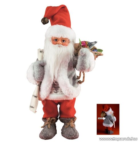 HOME KDD 32 Beltéri táncoló, zenélő Mikulás, 30 cm
