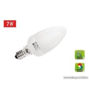 HOME KFG 7/14M Kompakt fénycső, gyertya, 7 W, E 14, 2700 K