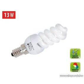   HOME KFS 13/14M Kompakt fénycső, spirál, 13 W / E 14 / 2700 K / 826 lm