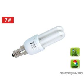 HOME KFU 7/14M Kompakt fénycső, 2U, 7 W, E 14, 2700 K