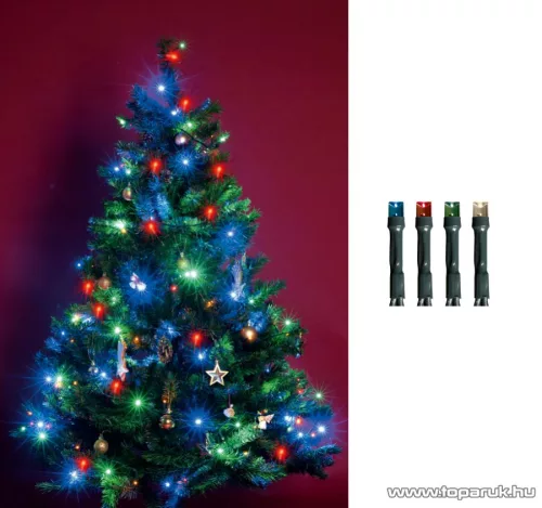 HOME KII 200/M Beltéri LED-es fényfüzér, 200 db LED, 16 m hosszú, multi (színes) fényű