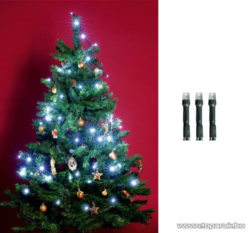 HOME KII 200/WH Beltéri LED-es fényfüzér, 200 db LED, 16 m hosszú, hideg fehér fényű
