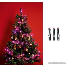   HOME KII 50/P Beltéri LED-es fényfüzér, 50 db LED, 4 m hosszú, pink (rózsaszín) fényű