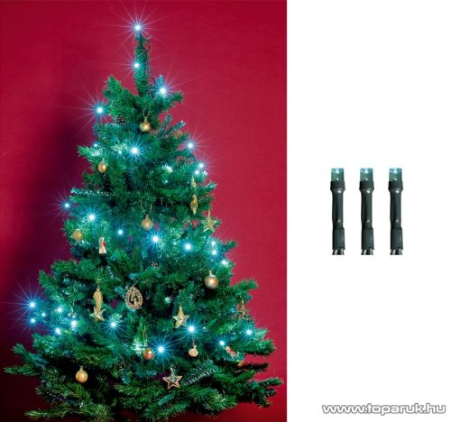 HOME KII 50/T Beltéri LED-es fényfüzér, 50 db LED, 4 m hosszú, türkiz fényű