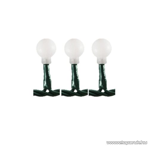 HOME KIB 50/WW Beltéri állófényű LED-es opál gömb fényfüzér, 50 db melegfehér LED-del