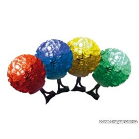   HOME KIB 48C/M Beltéri LED-es fényfüzér, 3 cm-es, fehér EVA anyagú gömbökkel, 8 programos, memóriás