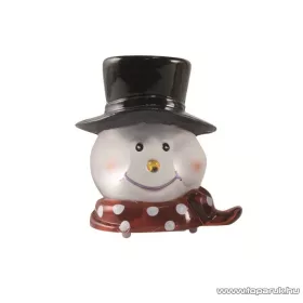   HOME KID 340/H Beltéri 1 LED-es, elemes hóember figura asztali dísz, fehér világítással