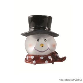   HOME KID 340/H Beltéri 1 LED-es, elemes hóember figura asztali dísz, fehér világítással