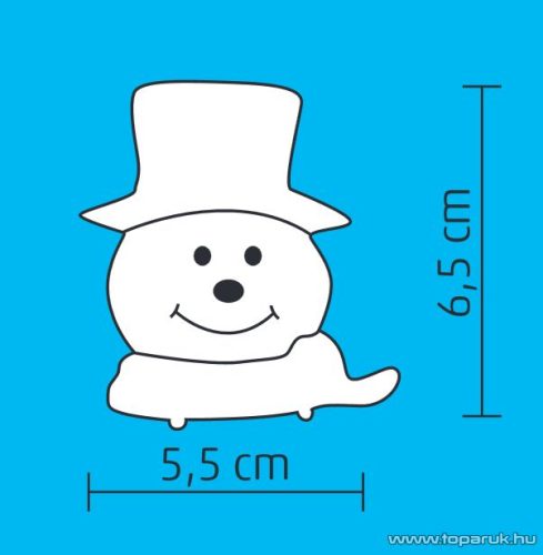 HOME KID 340/H Beltéri 1 LED-es, elemes hóember figura asztali dísz, fehér világítással