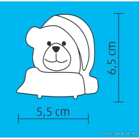   HOME KID 340/MA Beltéri 1 LED-es, elemes maci figura asztali dísz, fehér világítással