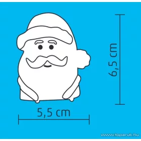   HOME KID 340/MI Beltéri 1 LED-es, elemes Mikulás figura asztali dísz, fehér világítással