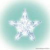HOME KID 211 Fényes műanyag csillag ablakdísz, 20 db meleg fehér fényű hagyományos izzóval