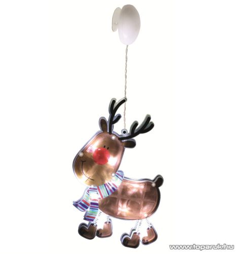 HOME KID 311 LED-es ablakdísz, rénszarvas, 10 db hideg fehér fényű leddel