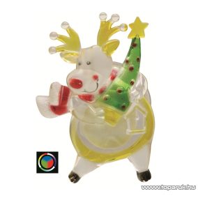   HOME KID 321 Beltéri LED-es ablakdísz, rénszarvas dekoráció