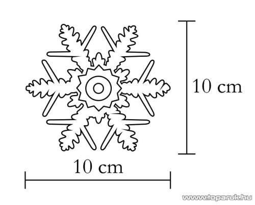 HOME KID 331/WH Beltéri LED-es ablakdísz, csillag dekoráció, 1 db hideg fehér LED-del