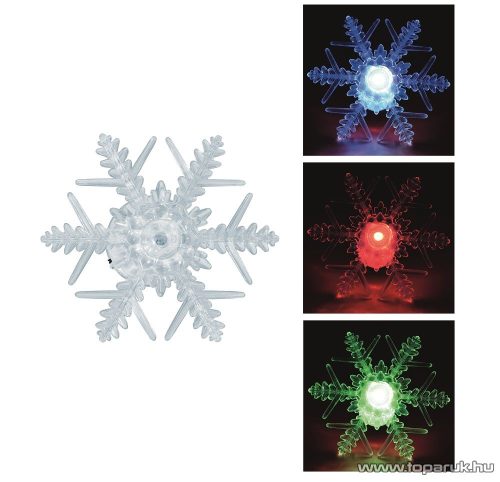 HOME KID 331 Beltéri LED-es ablakdísz, csillag dekoráció, 1 db színváltó LED-del