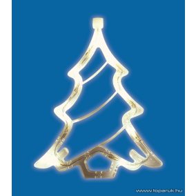   HOME KID 412 Beltéri LED-es ablakdísz, karácsonyfa dekoráció, 8 db meleg fehér fényű leddel