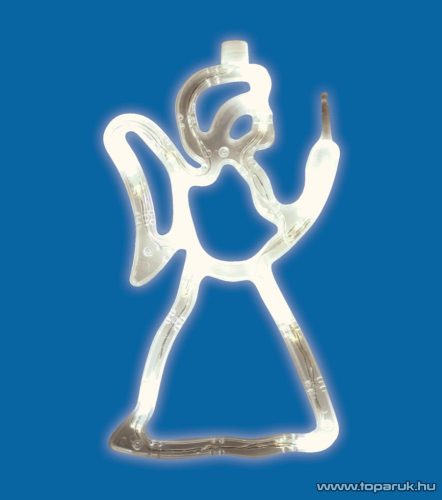 HOME KID 413 Beltéri LED-es ablakdísz, angyal dekoráció, 8 db meleg fehér fényű leddel