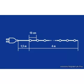 HOME KIL 40C/M LED-es fényfüzér, színes