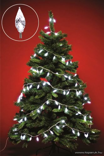 HOME KIL 108 Kültéri jégcsap fényfüzér, 8 programos, memóriás, 100 db hidegfehér LED-del