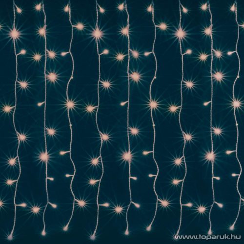 HOME KIN 126C/WW Beltéri LED-es fényfüggöny, 126 db meleg fehér színű LED-del, 90 x 140 cm