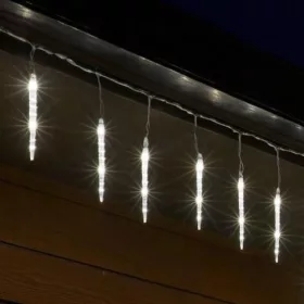   HOME KJL288 Kültéri jégcsap fényfüzér, 288 db olvadást imitáló futófényű HIDEG FEHÉR SMD LED-del, 8 db jégcsap, 3,5 m hosszú