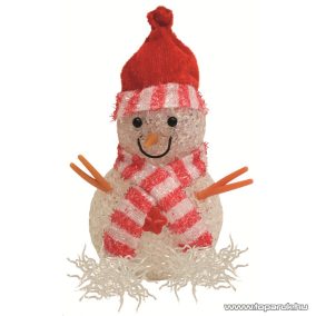 HOME KKD 106 Dekorációs lámpa, hóember, 12 cm