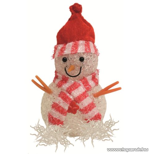 HOME KKD 106 Dekorációs lámpa, hóember, 12 cm