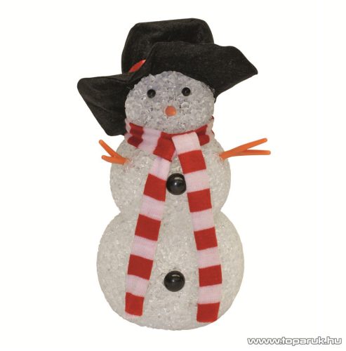 HOME KKD 107 Dekorációs lámpa, hóember, 17 cm