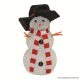 HOME KKD 107 Dekorációs lámpa, hóember, 17 cm